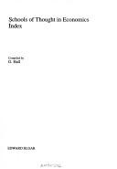 Front cover of Index (Schools of Thought in Economics) by G. Hall