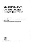 Cover of Mathematics of software construction by Allan Norcliffe