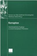 Cover of Korruption by Gottfried Schwitzgebel