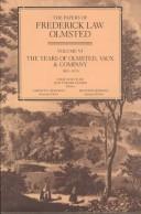 Cover of The Papers of Frederick Law Olmsted by Frederick Law Olmsted, Sr.