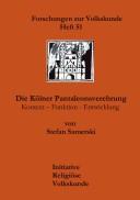 Front cover of Die Kölner Pantaleonsverehrung by Stefan Samerski