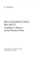 Cover of Reconstructing Beckett by Peter John Murphy