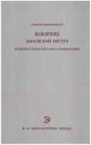 Front cover of Euripides, Danae and Dictys by Ioanna Karamanou