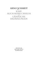 Front cover of Kaff auch Mare Crisium by Arno Schmidt
