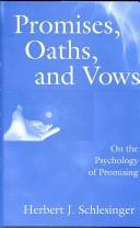 Cover of Promises, oaths, and vows by Herbert J. Schlesinger