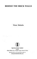 Cover of Behind the brick walls by Niran Malaolu