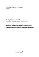 Front cover of Moderne und postkoloniale Transformation. Ethnologische Schrift zum 60. Geburtstag von Ute Luig by Hansjörg Dilger