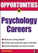 Cover of Opportunities in psychology careers by Blythe Camenson