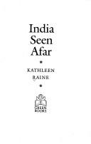 Cover of India seen afar by Kathleen Raine