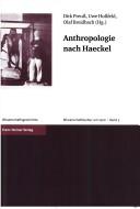 Front cover of Anthropologie nach Haeckel by Dirk Preuss