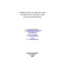Front cover of Super fuzzy matrices and super fuzzy models for social scientists by W. B. Vasantha Kandasamy