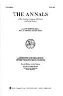 Front cover of Americans and Religions in the Twenty-First Century by Wade Clark Roof