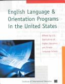 Front cover of English Language and Orientation Programs in the United States, 1997 (Serial) by Carl Deangelis