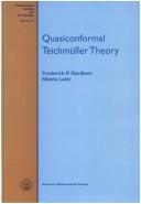 Front cover of Quasiconformal Teichmüller theory by Frederick P Gardiner