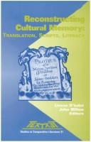 Cover of Reconstructing Cultural Memory by Lieven D'Hulst