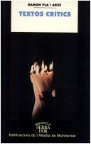Cover of Textos crítics by Ramon Pla