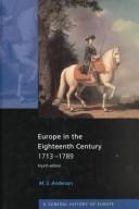 Front cover of 18th century Europe, 1713-1789 by Matthew Smith Anderson