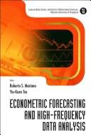 Cover of Econometric forecasting and high-frequency data analysis by Roberto S. Mariano
