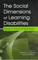 Cover of The social dimensions of learning disabilities by Bernice Y. L. Wong