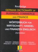 Front cover of Langenscheidt Routledge German dictionary of business, commerce and finance by 0