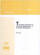 Front cover of The gender dimension of economic globalization by María Thorin