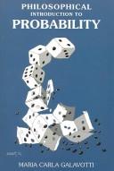 Front cover of Philosophical introduction to probability by Maria Carla Galavotti