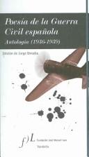 Cover of Poesia de la guerra civil Española/ Poetry of the Spanish Civil War by Jorge Urrutia
