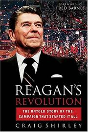 Front cover of Reagan's Revolution by Craig Shirley