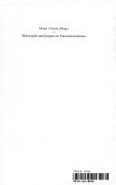 Cover of Philosophie und Zeitgeist im Nationalsozialismus by Marion Heinz