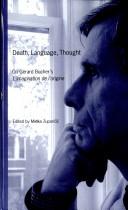 Front cover of Death, Language, Thought. On Gerard Bucher's L'Imagination de l'origine by Metka Zupancic