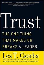 Cover of Trust by Les T. Csorba