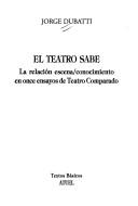 Cover of El teatro sabe by Jorge Dubatti