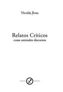 Cover of Relatos Criticos by Nicolas Rosa