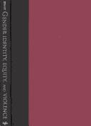 Front cover of Gender identity, equity, and violence by Robert A. Corrigan