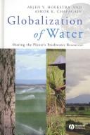 Front cover of Globalization of water by Arjen Y. Hoekstra