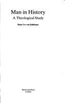 Front cover of Man in history by Hans Urs von Balthasar