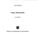 Cover of Walter Benjamin by Bruno Tackels