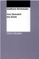Front cover of Von demokrit bis Dante by Gotthard Strohmaier