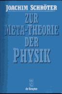 Front cover of Zur Meta-Theorie der Physik by Joachim Schröter