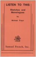 Cover of Listen to this by Michael Frayn