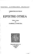 Cover of Epître d'Othéa à Hector by Christine de Pisan
