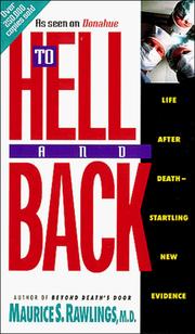 Cover of To hell and back by Maurice S. Rawlings