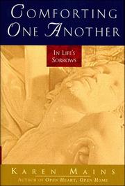 Front cover of Comforting one another by Karen Burton Mains