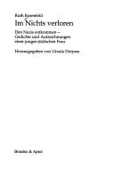 Front cover of Im Nichs verloren by Ruth Rosenfeld