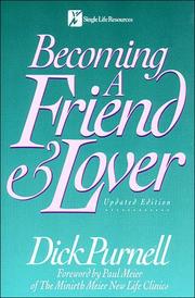 Front cover of Becoming a friend & lover by Dick Purnell