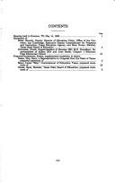 Cover of Field hearing on H.R. 6 by United States. Congress. House. Committee on Education and Labor. Subcommittee on Elementary, Secondary, and Vocational Education.