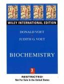 Cover of Biochemistry by Donald Voet