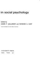 Front cover of Current perspectives in social psychology by Edwin Paul Hollander