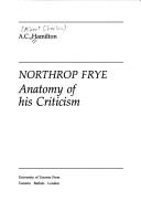 Cover of Northrop Frye by Hamilton, A. C.
