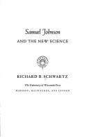 Front cover of Samuel Johnson and the new science by Richard B. Schwartz